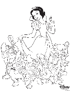 Disney Princess Snow White coloring page