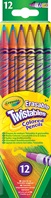 12 crayons de couleur Twistables effa&#231;ables