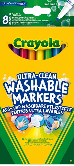 8 feutres a colorier ultra lavables