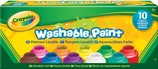 10 pots de peinture lavable