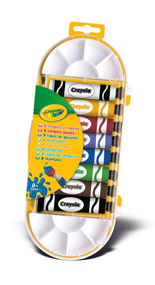 Crayola - 18 couleurs de gouache lavable - Bricolage