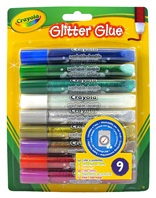 Colle paillet&#233;e (9 couleurs assorties) carte blister CRAYOLA